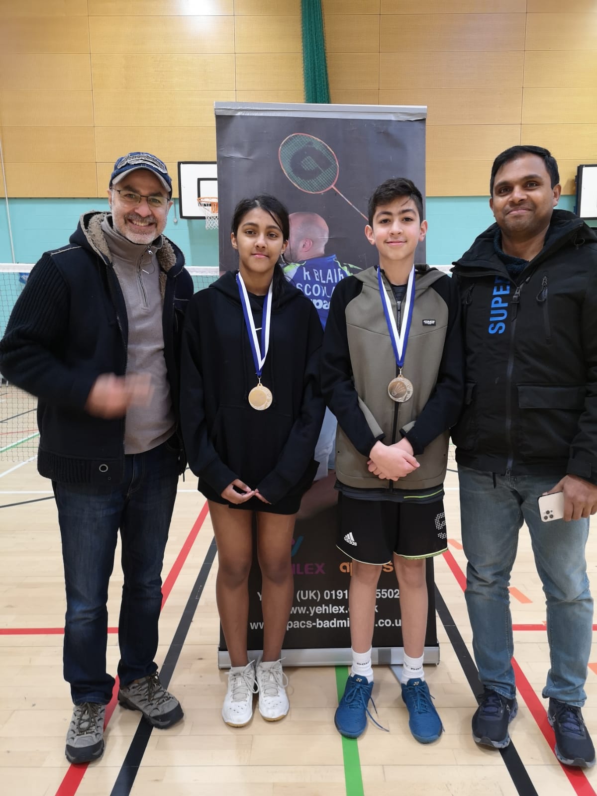 HHB Juniors - Aahil and Shreya win silver in inter school mixed doubles