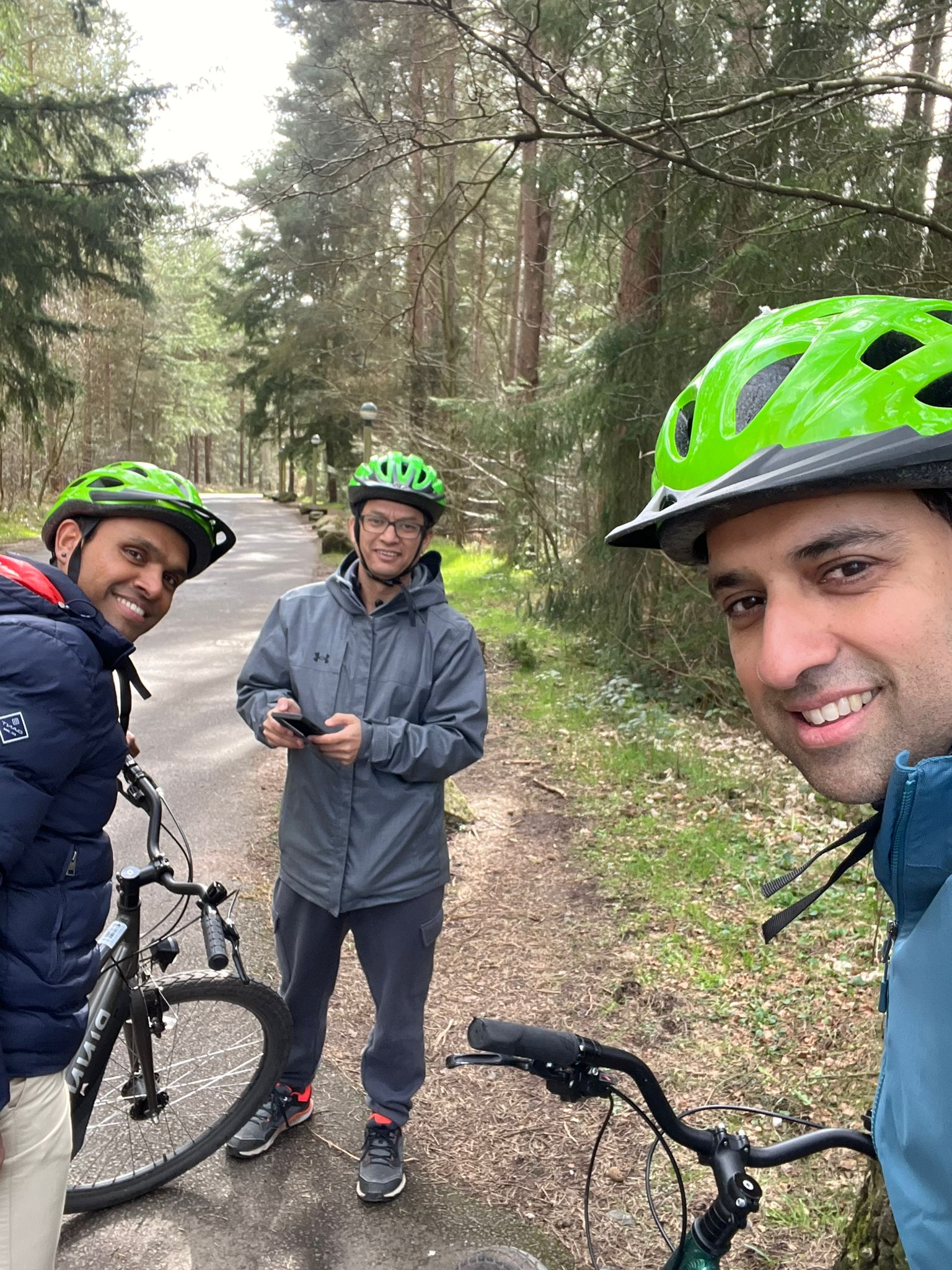 A quick spin on the cycles at the Parc